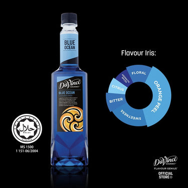 DaVinci Blue Ocean 750ml - Cocktails, Mocktails, Dirty Sodas